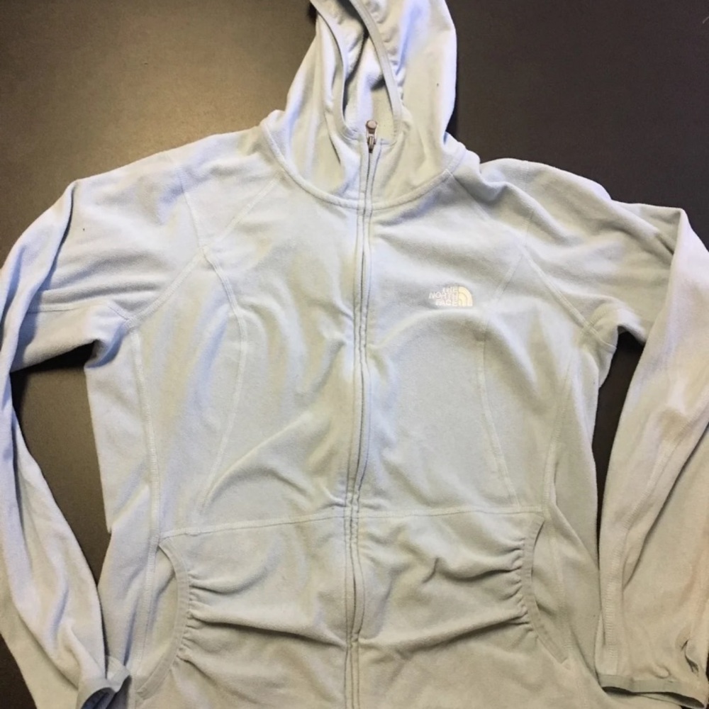 Baby Blue fleece TNF jacket, women’s large